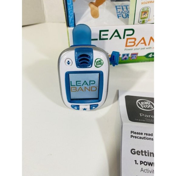 LeapFrog LeapBand Blue Kids Leap Band Activity Watch With Cord Instructions Fun - Picture 11 of 12